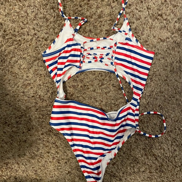 Amazon Red white and blue one piece - Picture 2 of 2